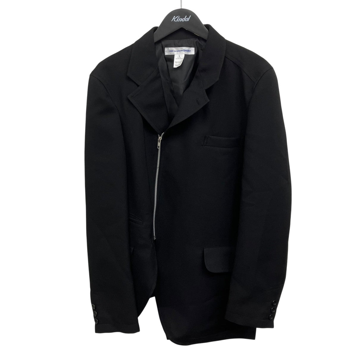 COMME des GARCONS SHIRT 捻じれアシンメトリージャケット 古着・中古-1枚目のアイテム画像