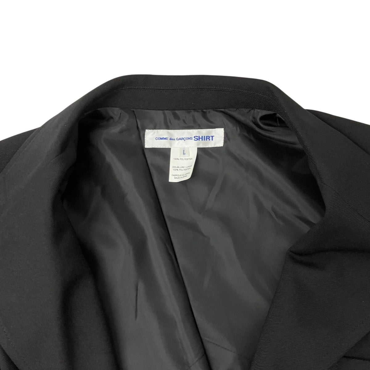 COMME des GARCONS SHIRT 捻じれアシンメトリージャケット 古着・中古-5枚目のアイテム画像