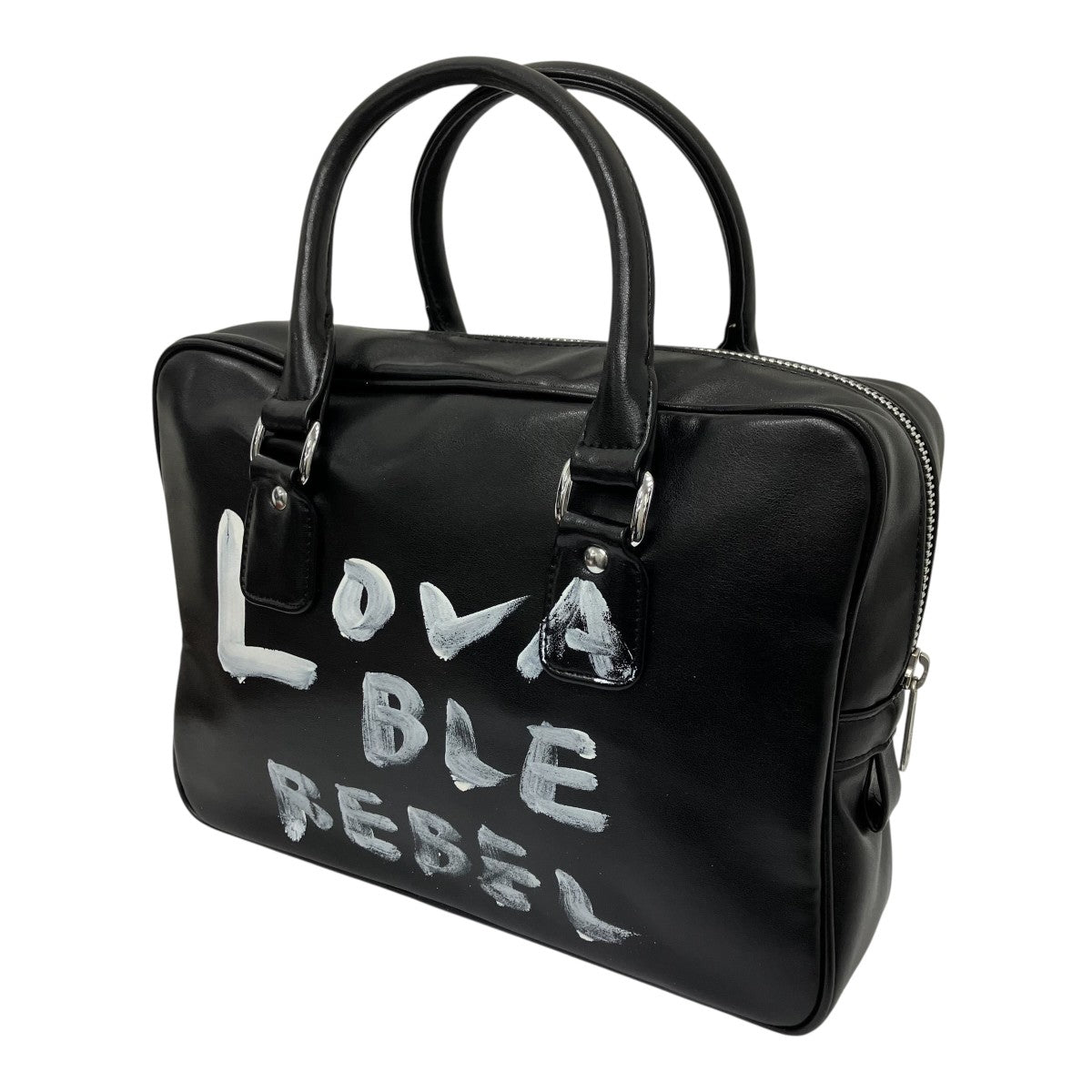 COMME des GARCONS GIRL メッセージペイントハンドバッグ 古着・中古-1枚目のアイテム画像