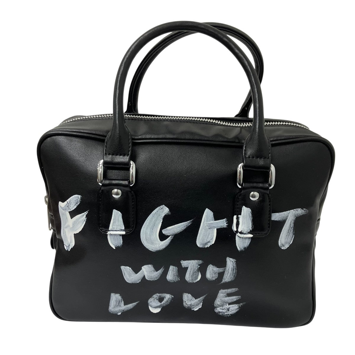 COMME des GARCONS GIRL メッセージペイントハンドバッグ 古着・中古-3枚目のアイテム画像