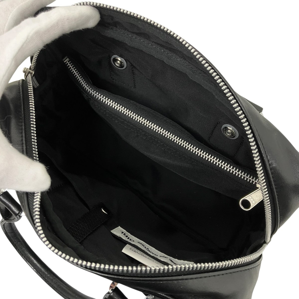 COMME des GARCONS GIRL メッセージペイントハンドバッグ 古着・中古-5枚目のアイテム画像