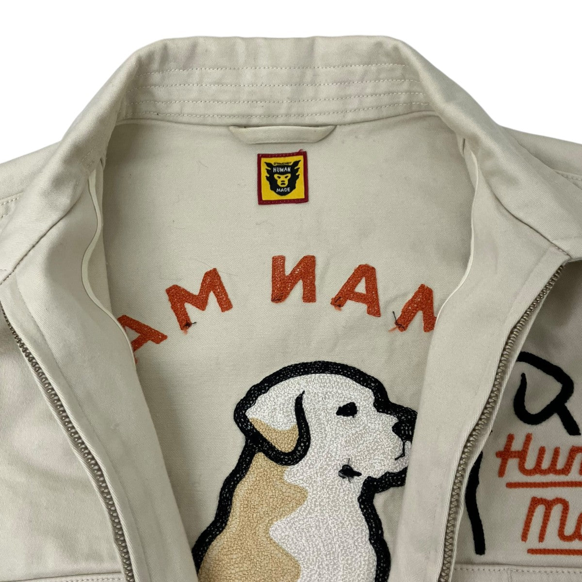 HUMAN MADE バックデザインブルゾン 古着・中古-4枚目のアイテム画像