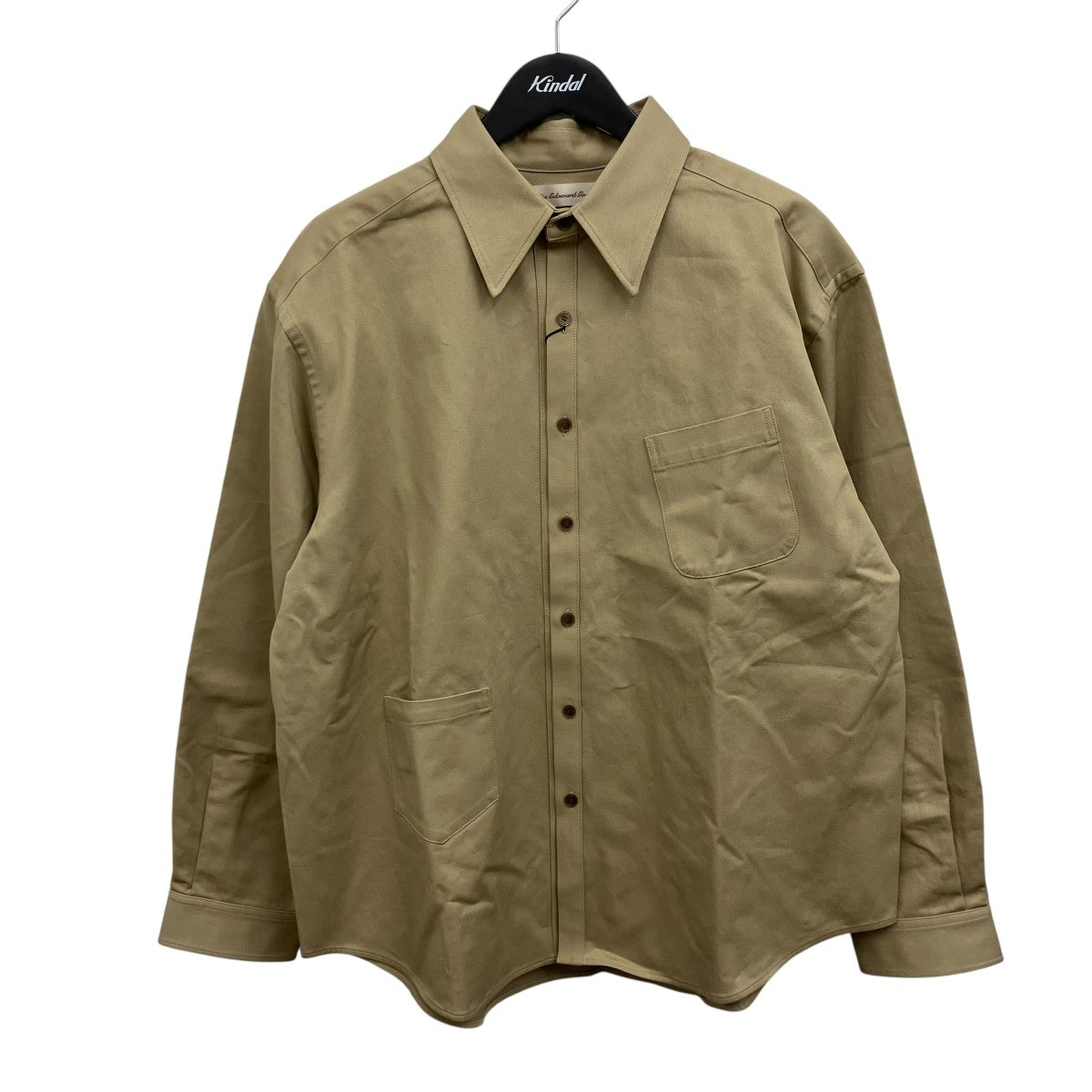 abelia edoward goucha ORDINARY CHINO SHIRT ボックスシルエットチノシャツ 古着・中古-1枚目のアイテム画像