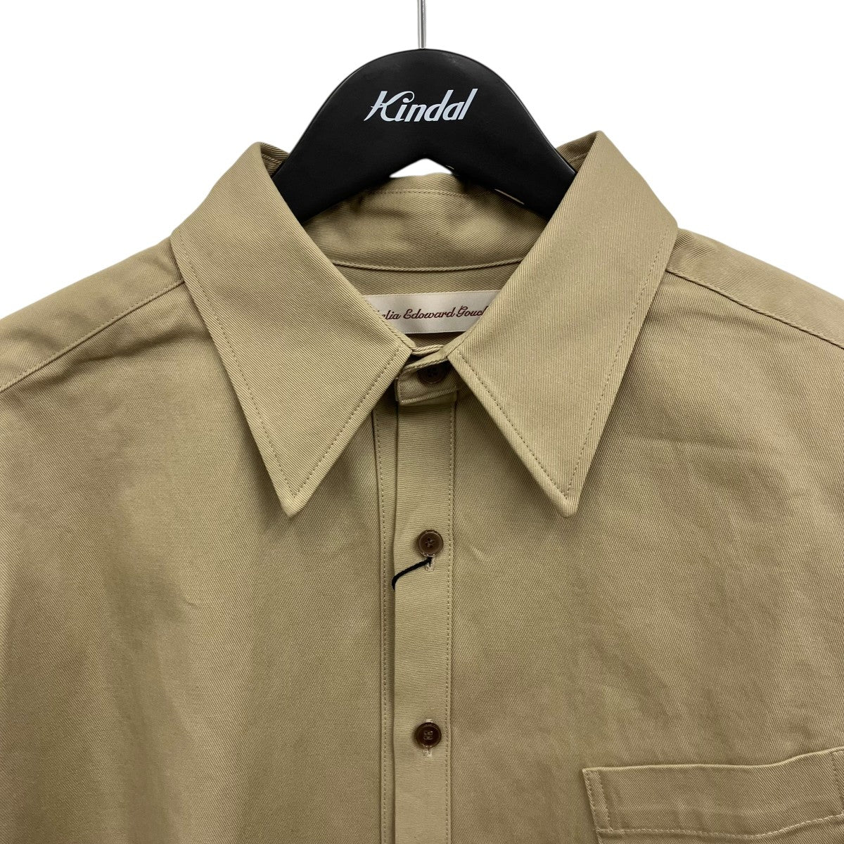 abelia edoward goucha ORDINARY CHINO SHIRT ボックスシルエットチノシャツ 古着・中古-3枚目のアイテム画像