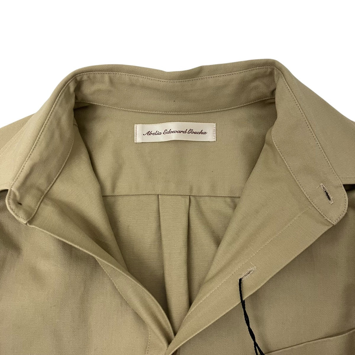 abelia edoward goucha ORDINARY CHINO SHIRT ボックスシルエットチノシャツ 古着・中古-4枚目のアイテム画像