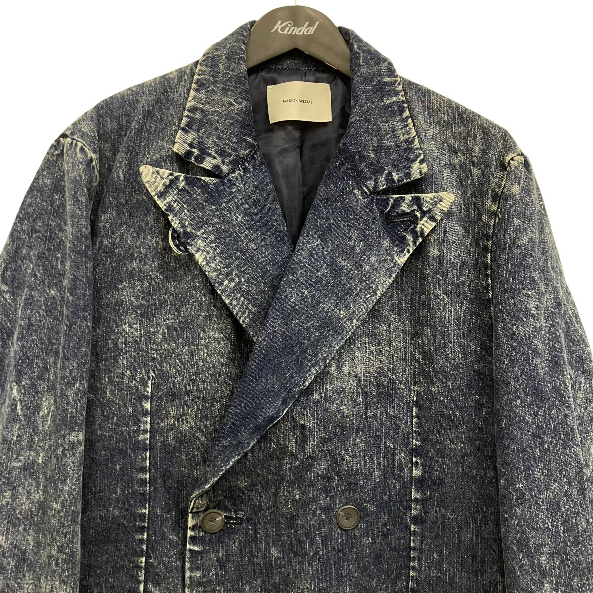11oz Chemical Over-Dye Denim Dress-Over Double Tailored Jacket 11オンスケミカルオーバーデニムジャケット