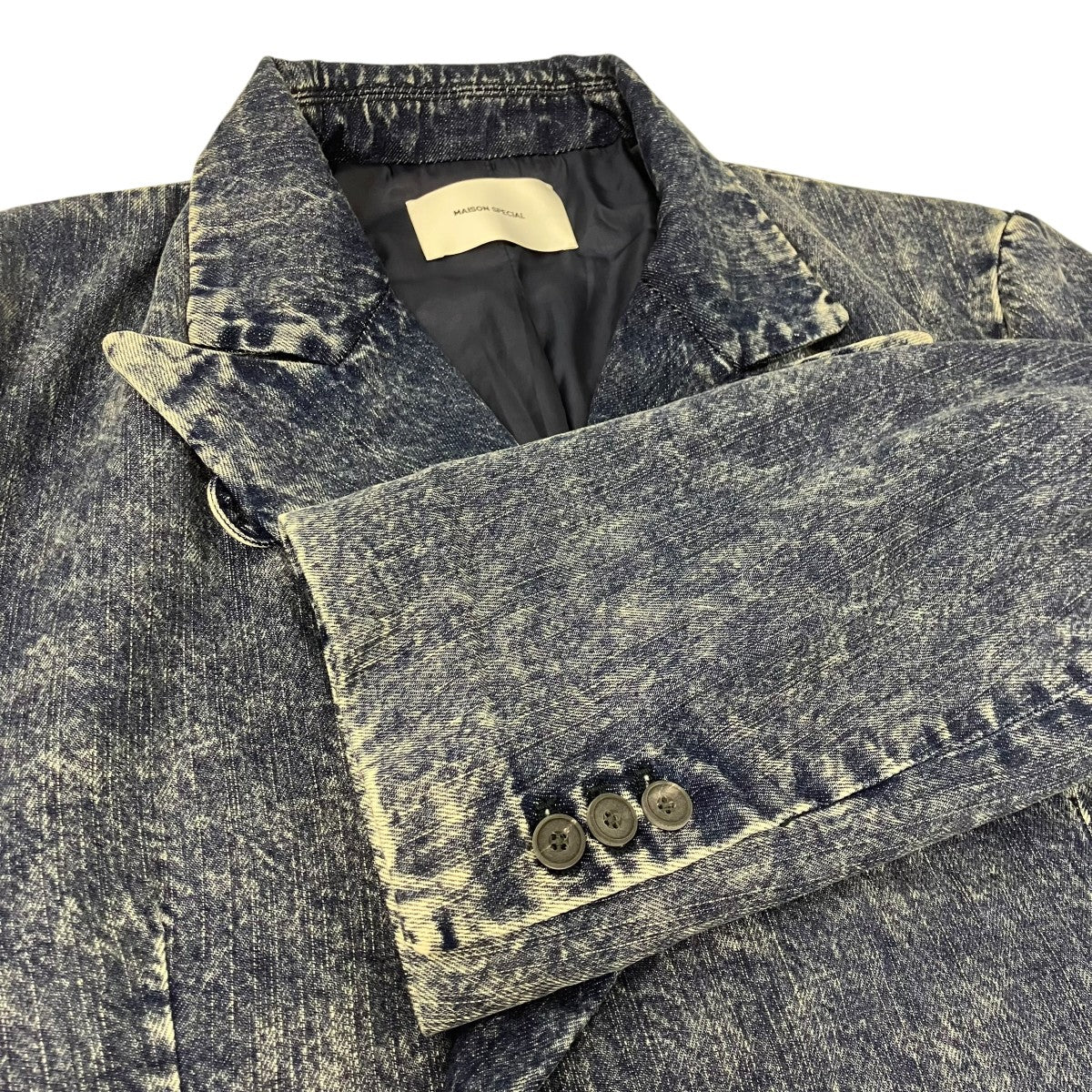 11oz Chemical Over-Dye Denim Dress-Over Double Tailored Jacket 11オンスケミカルオーバーデニムジャケット