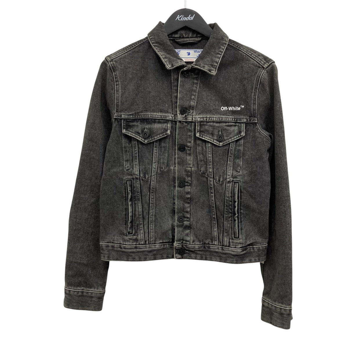 OFFWHITE バックプリントデニムジャケット 古着・中古-1枚目のアイテム画像