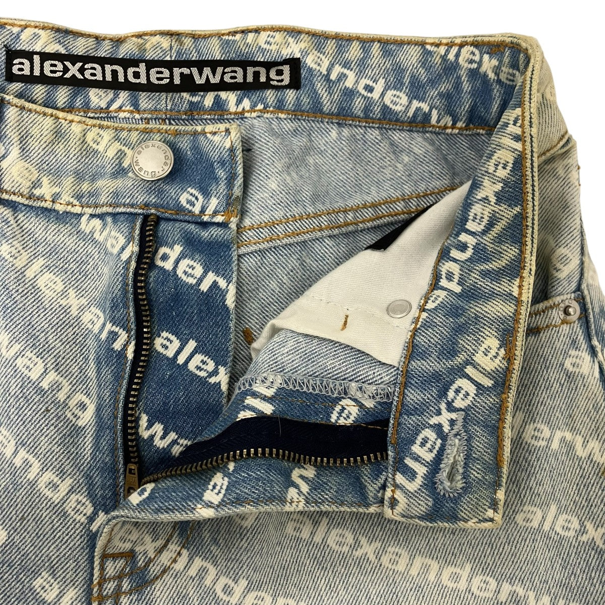 ALEXANDER WANG モノグラムロゴデニム 古着・中古-3枚目のアイテム画像