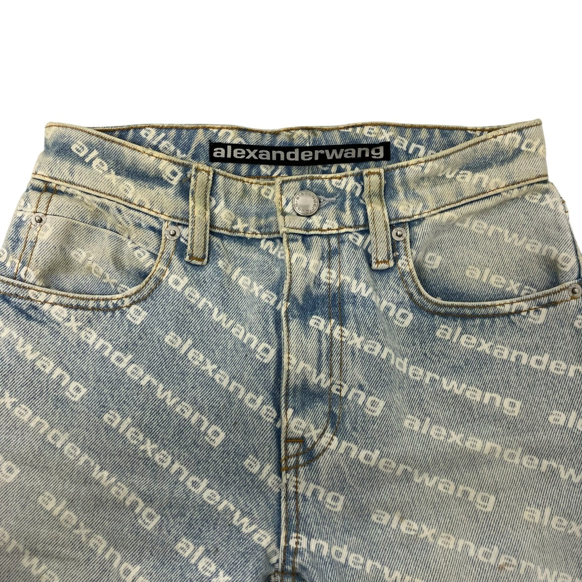 ALEXANDER WANG モノグラムロゴデニム 古着・中古-5枚目のアイテム画像