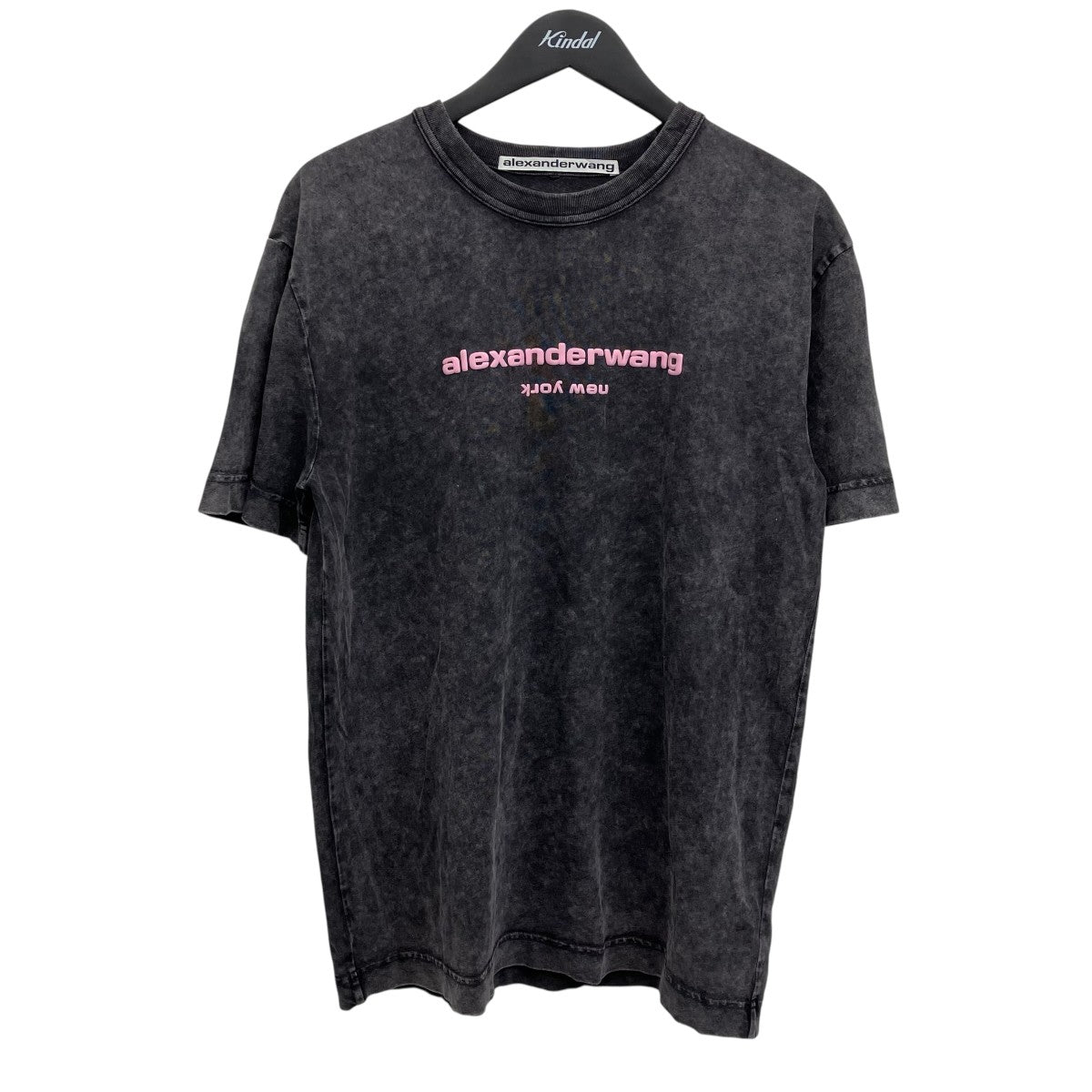 ALEXANDER WANG ACID WASH PUFF LOGO TEE ロゴTシャツ 古着・中古-1枚目のアイテム画像