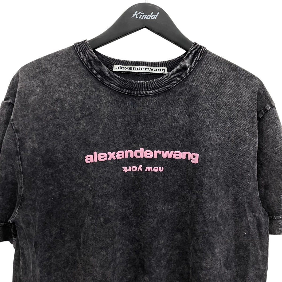 ALEXANDER WANG ACID WASH PUFF LOGO TEE ロゴTシャツ 古着・中古-3枚目のアイテム画像