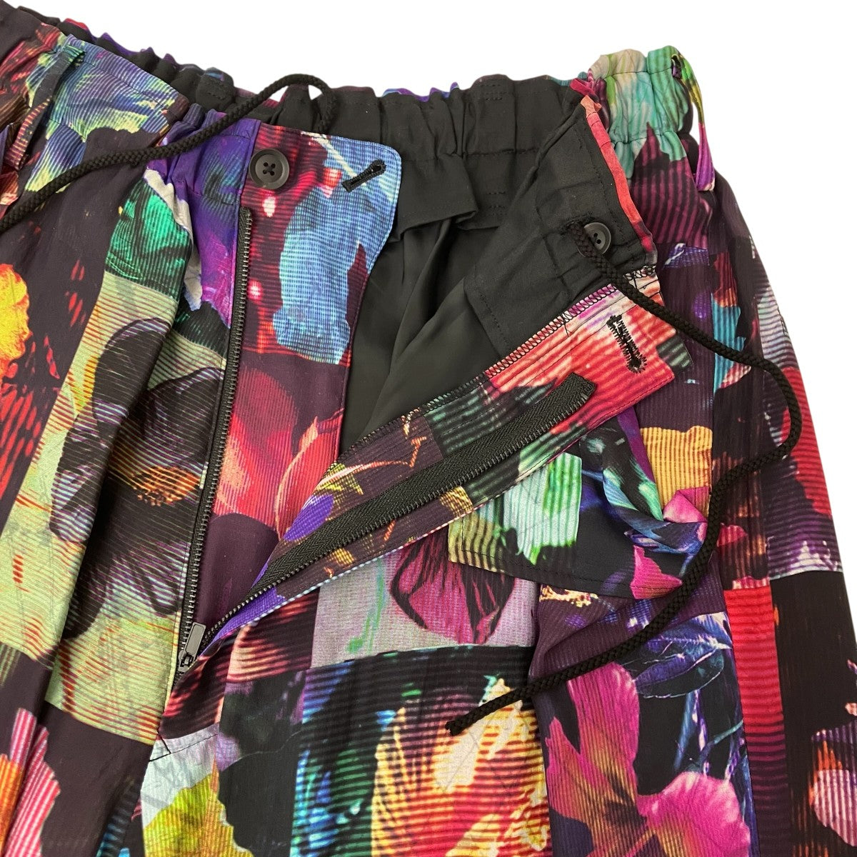Yohji Yamamoto pour homme 折フラップサルエル花パンツ 古着・中古-3枚目のアイテム画像
