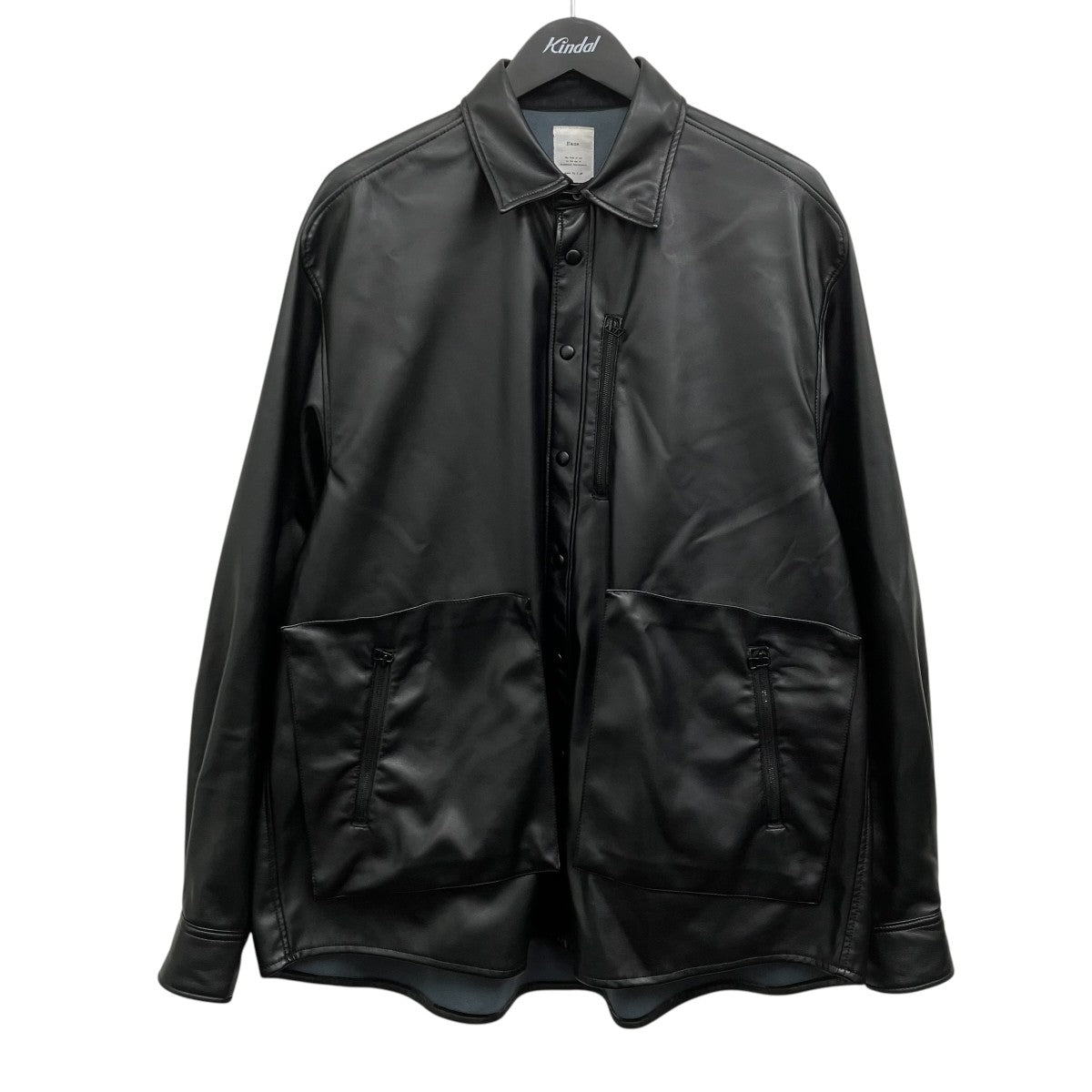 Name． フェイクレザーシャツ 古着・中古-1枚目のアイテム画像