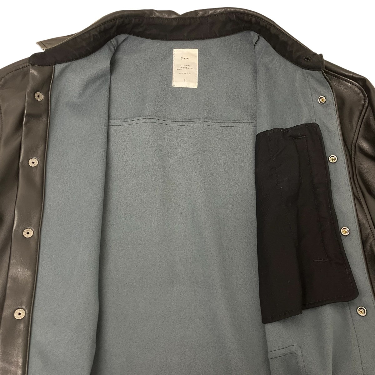 Name． フェイクレザーシャツ 古着・中古-4枚目のアイテム画像