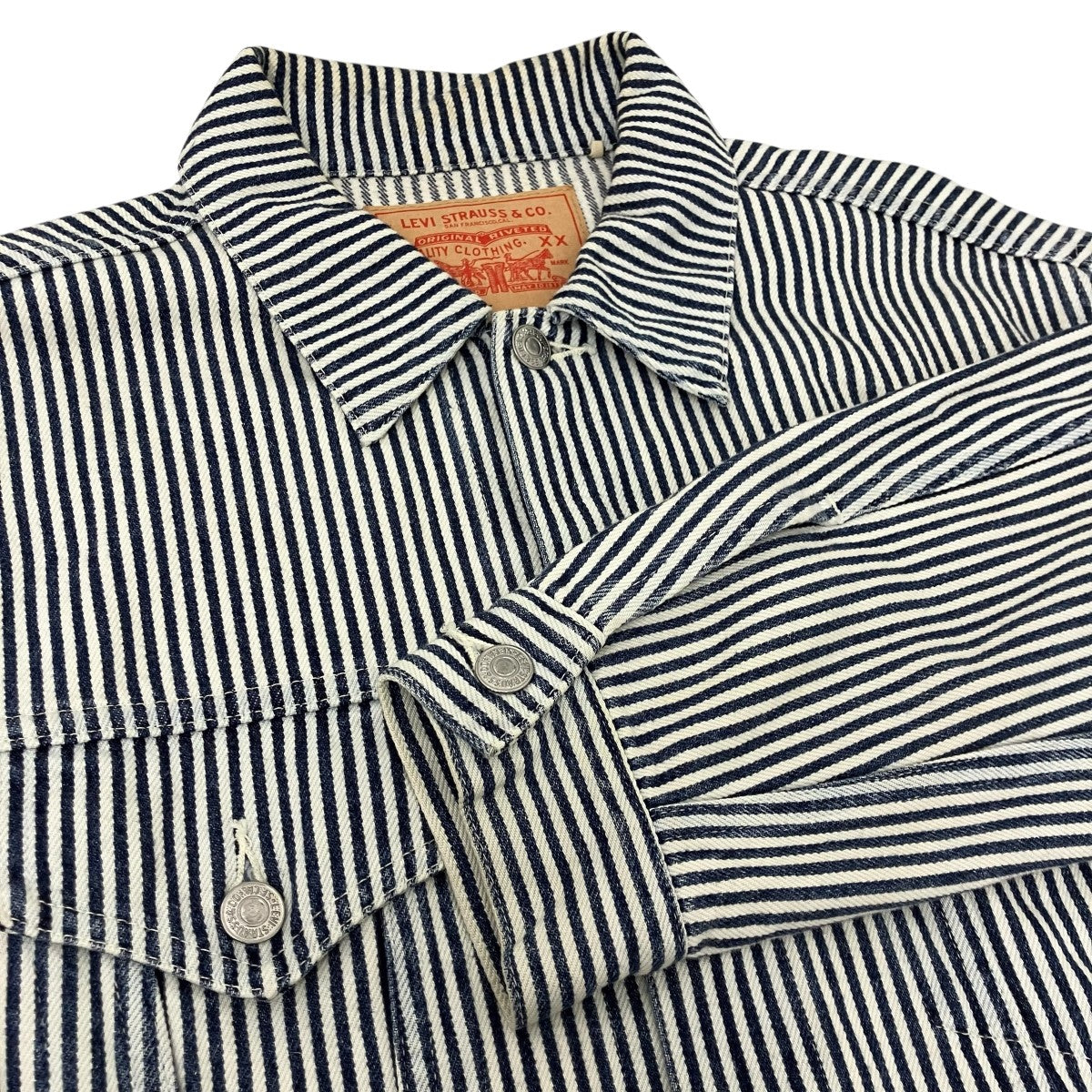 HICKORY STRIPE 557 XX TRUCKER DENIM JACKETヒッコリーストライプデニムジャケット