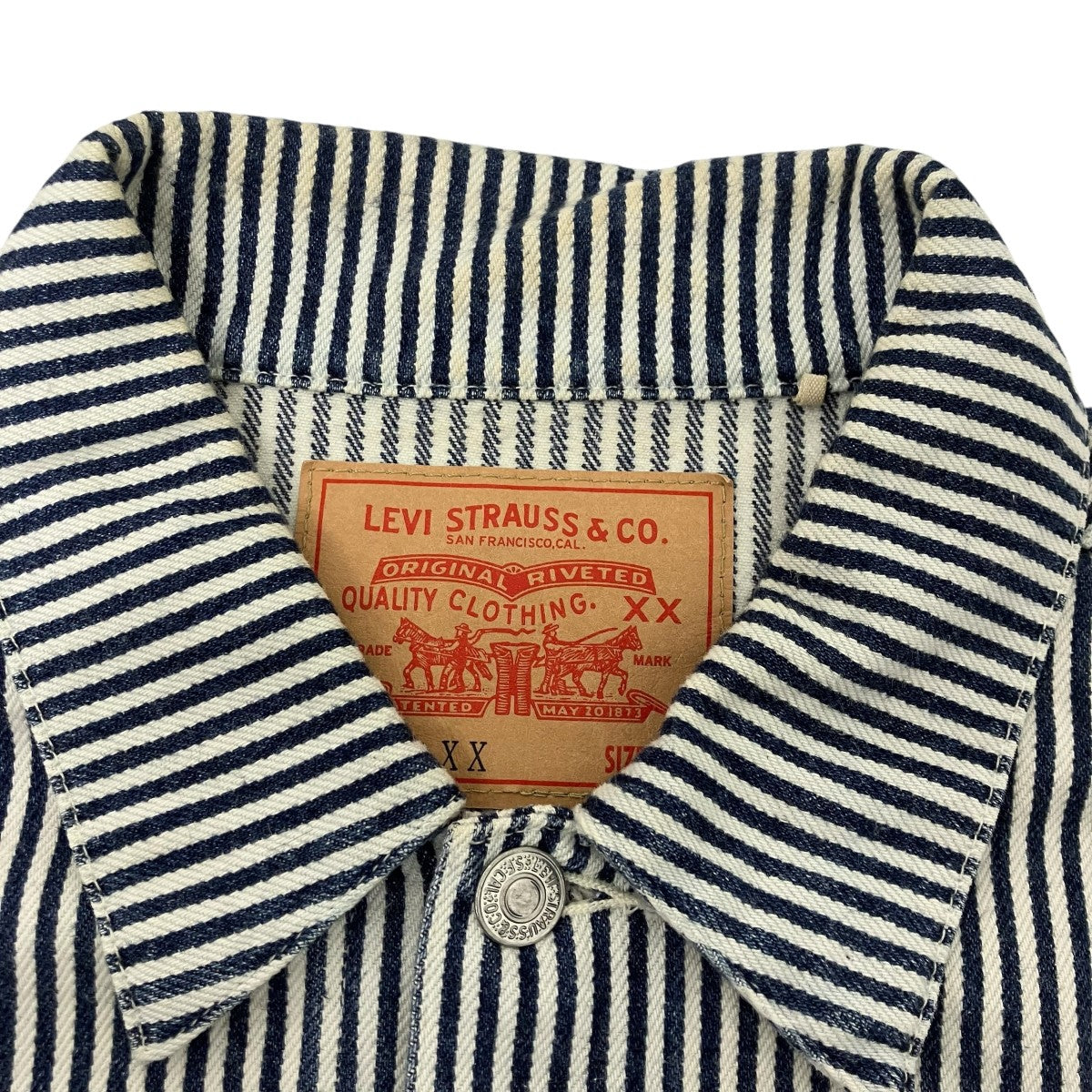 HICKORY STRIPE 557 XX TRUCKER DENIM JACKETヒッコリーストライプデニムジャケット