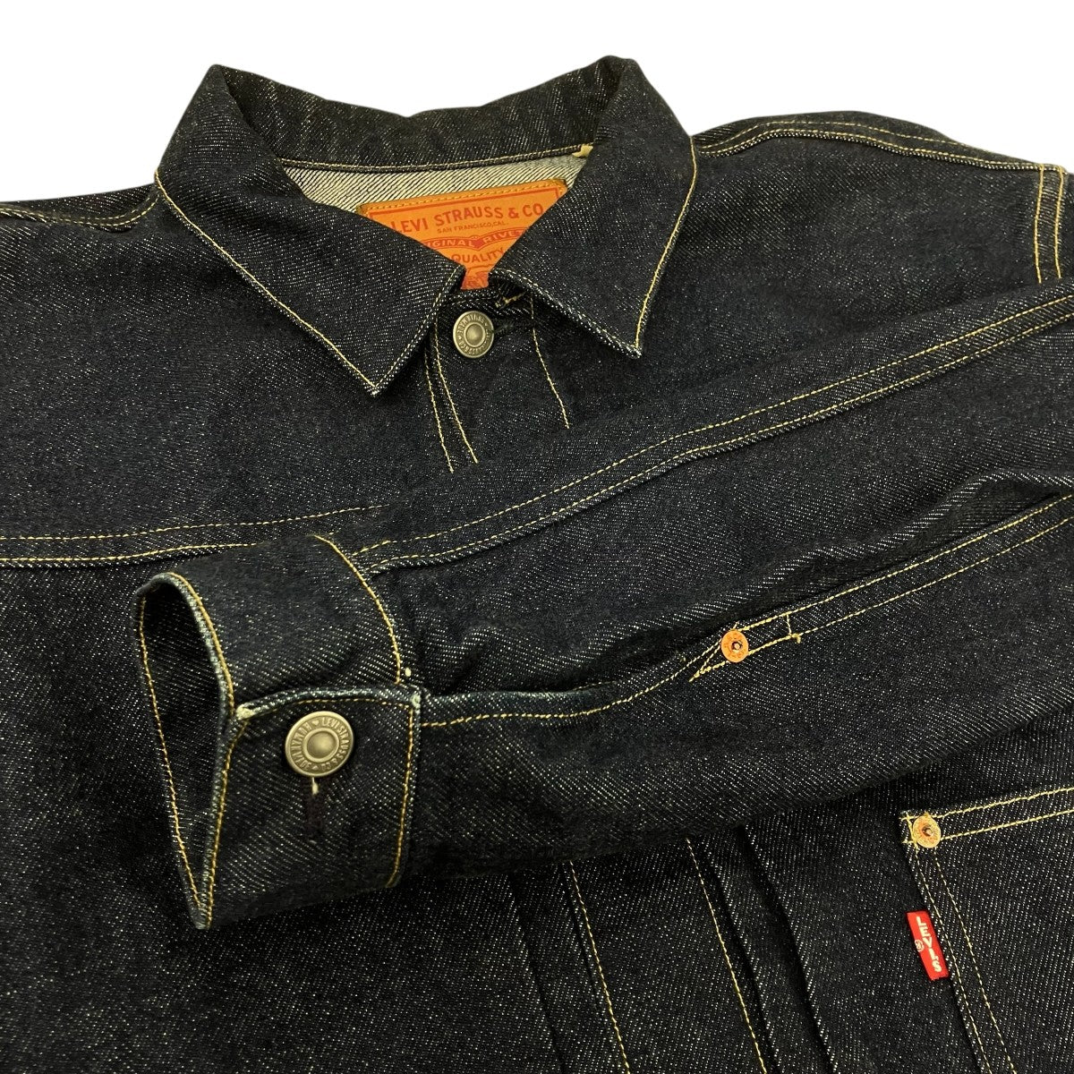 LEVI’S×HUMAN MADE 506 TRUCKER JACKET デニムジャケット 古着・中古-4枚目のアイテム画像