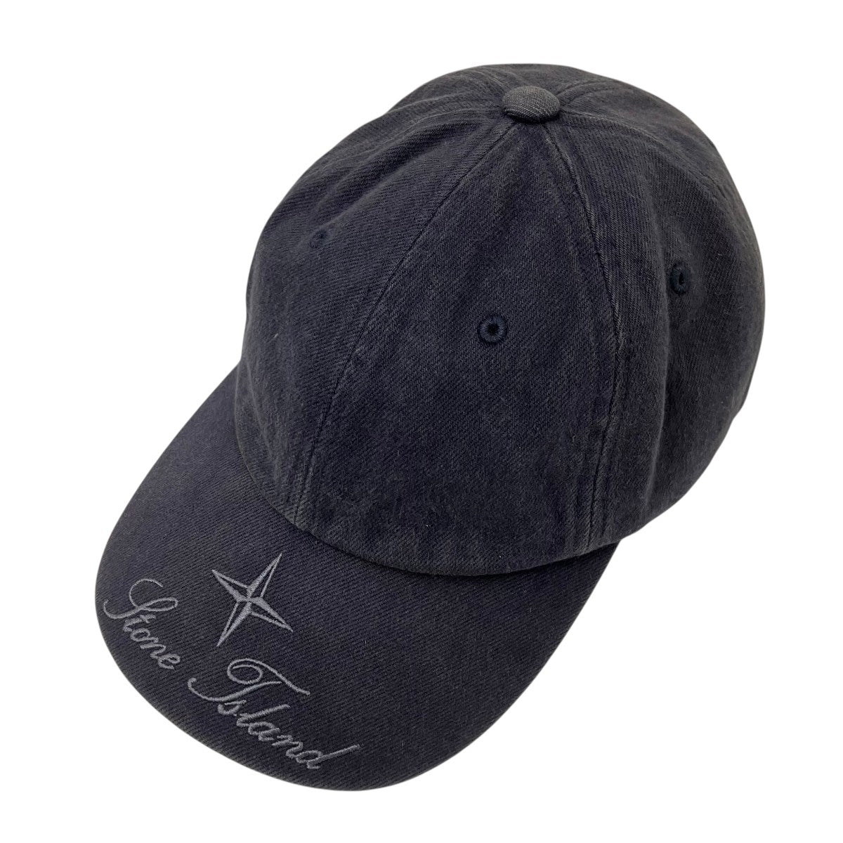 STONE ISLAND×Supreme Denim 6 Panel キャップ 古着・中古-1枚目のアイテム画像