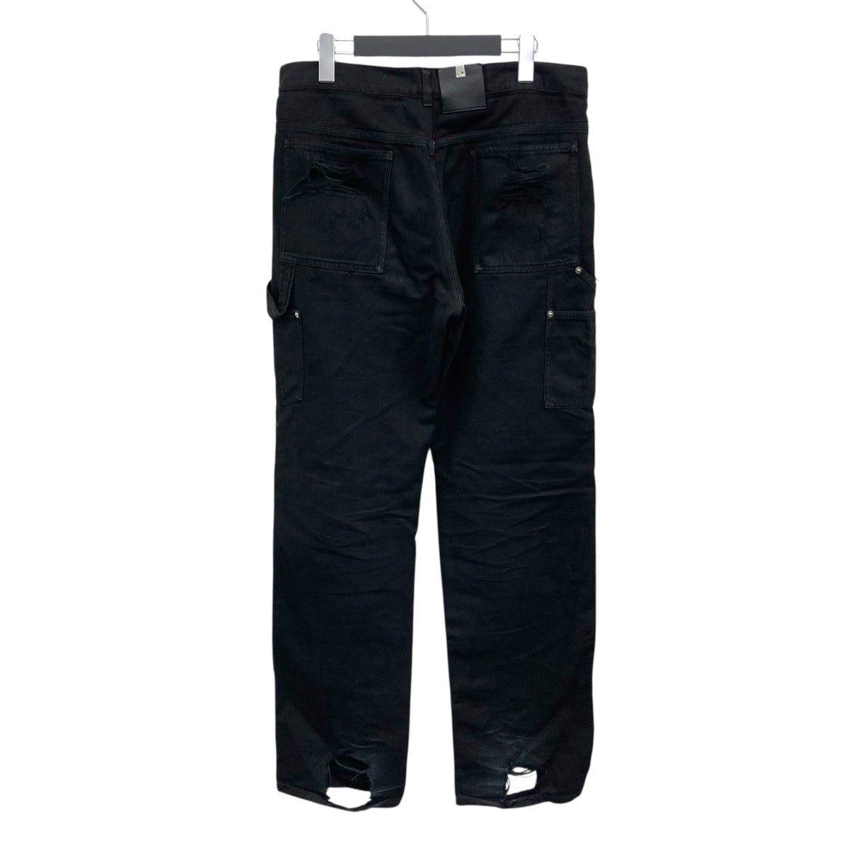1017 ALYX 9SM(アリクス) ダメージ加工ダブルニーパンツ ブラック
