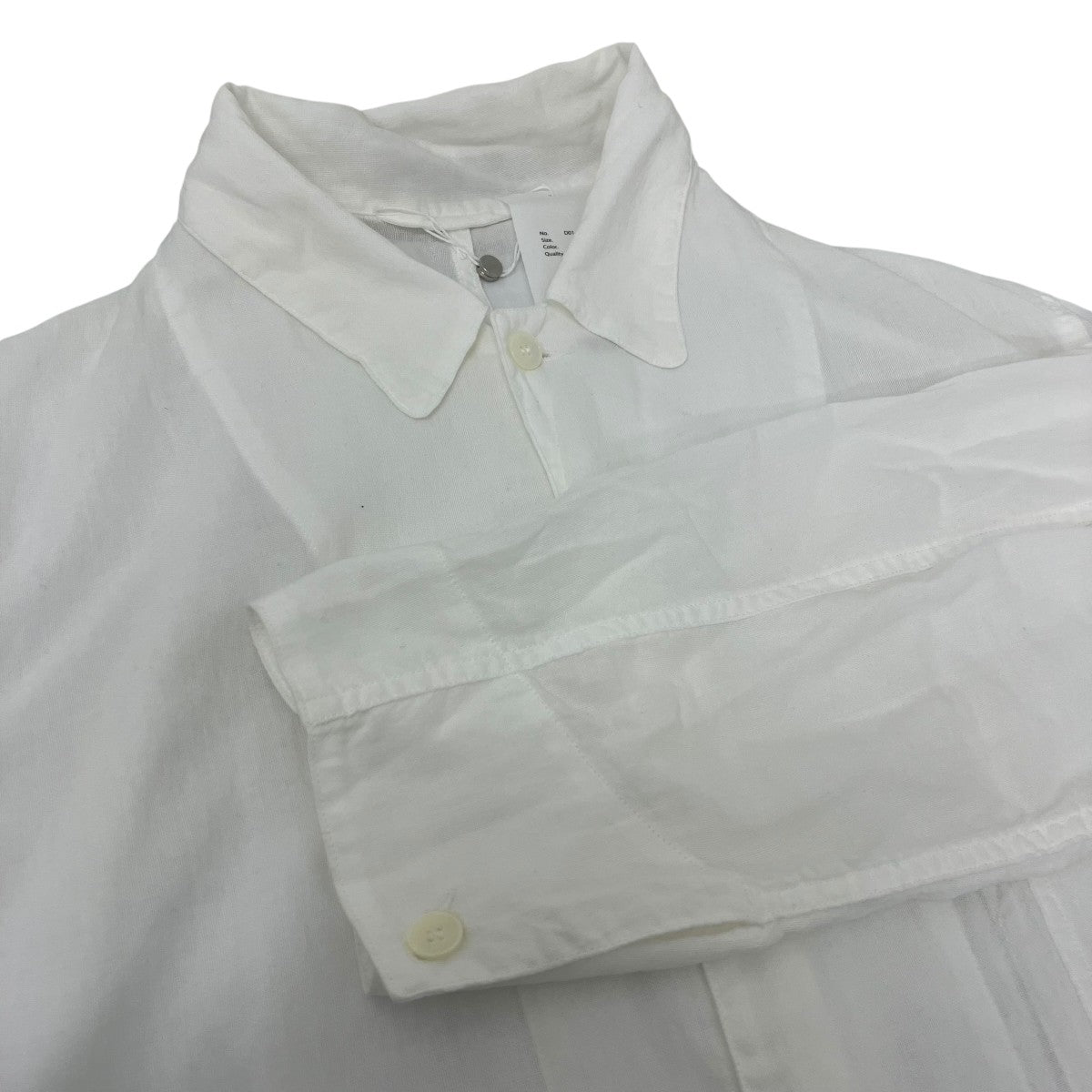 COMOLI(コモリ) 26SS オックス 1938ジャケット D01-01016 ホワイト