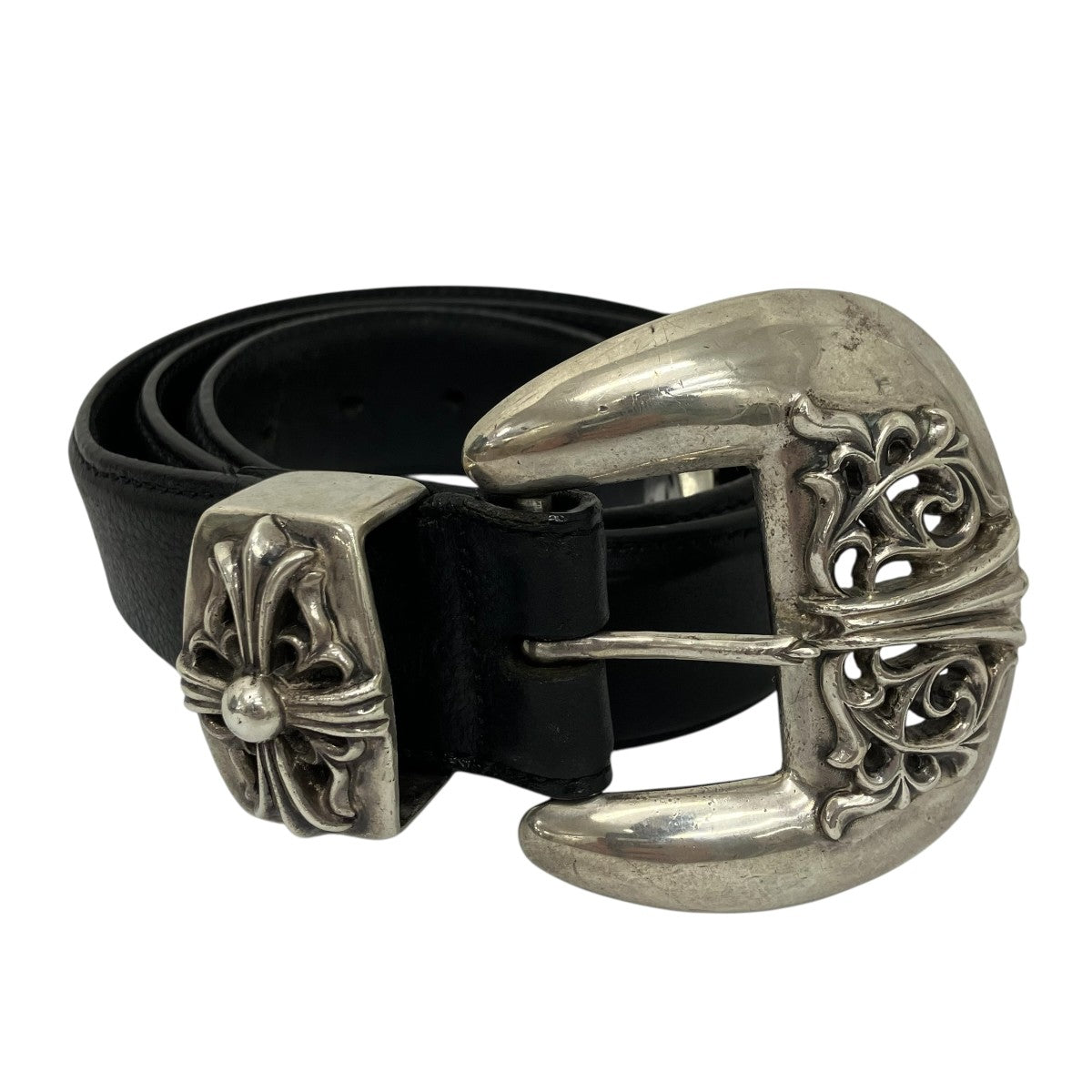 CHROME HEARTS クラシック3PCレザーベルト 古着・中古-2枚目のアイテム画像