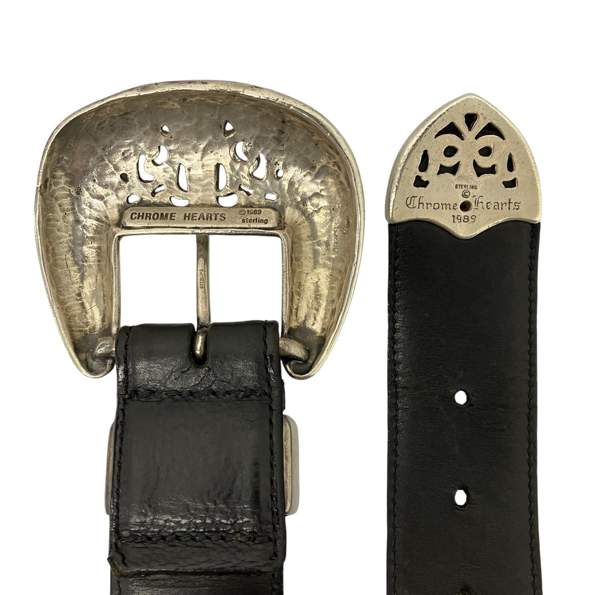 CHROME HEARTS クラシック3PCレザーベルト 古着・中古-5枚目のアイテム画像
