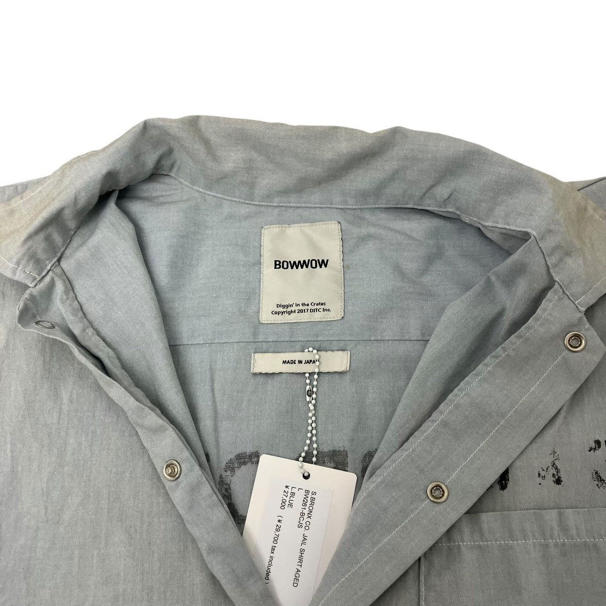 S．BRONX CO． JAIL SHIRT AGED シャンブレーシャツ