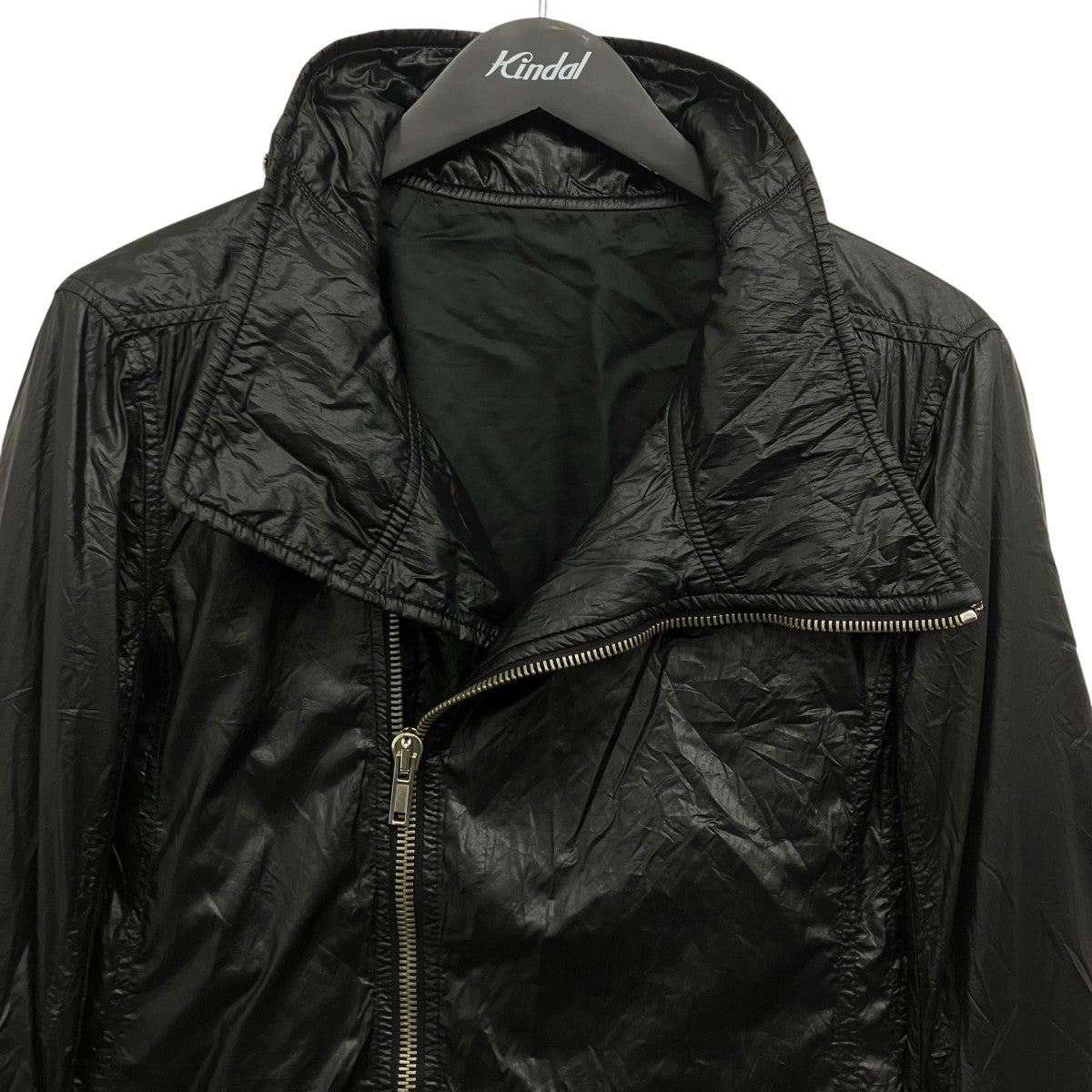 RICK OWENS ナイロンライダースジャケット 古着・中古-4枚目のアイテム画像