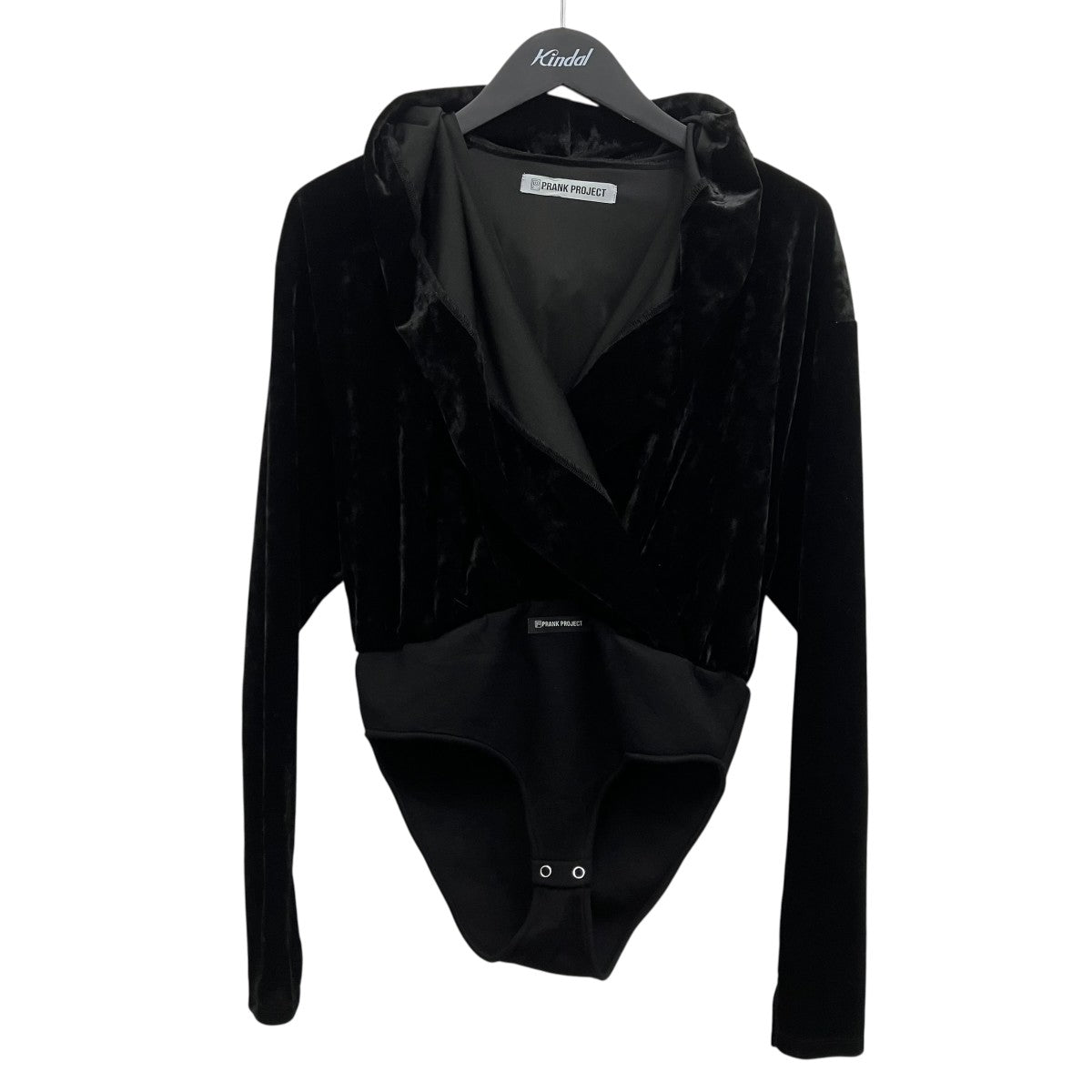 Cache-coeur hooded bodysuit カシュクールフードボディースーツ