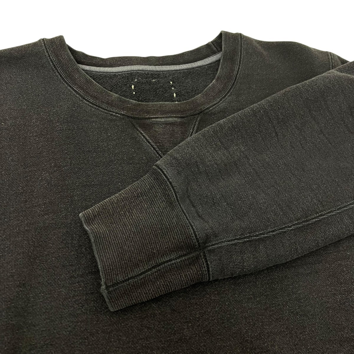VINTAGE APPLIQUE CREW SWEQAT ヴィンテージ加工アップリケスウェット