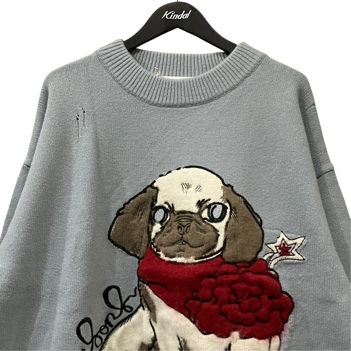 クルーネックニット