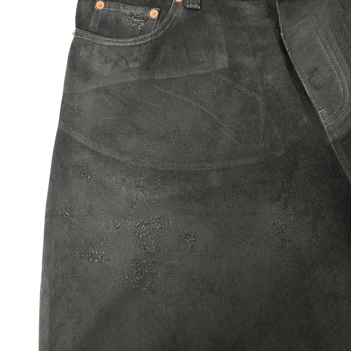 22AWLARGE BAGGY JEANS コーティングラージバギーデニムパンツ