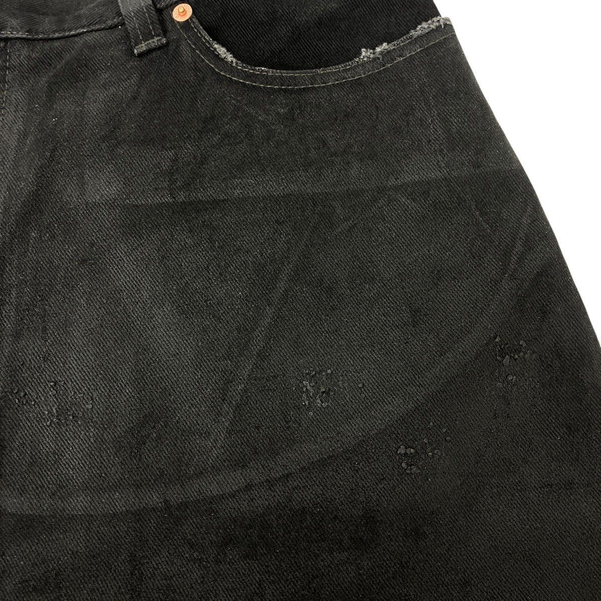 22AWLARGE BAGGY JEANS コーティングラージバギーデニムパンツ