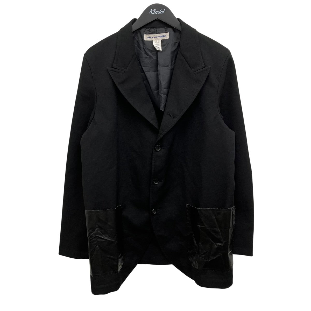 COMME des GARCONS SHIRT EVA樹脂ポケットテーラードジャケット 古着・中古-1枚目のアイテム画像