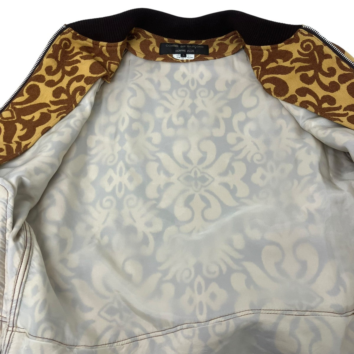 COMME des GARCONS HOMME PLUS 総柄ロングジャケット 古着・中古-5枚目のアイテム画像