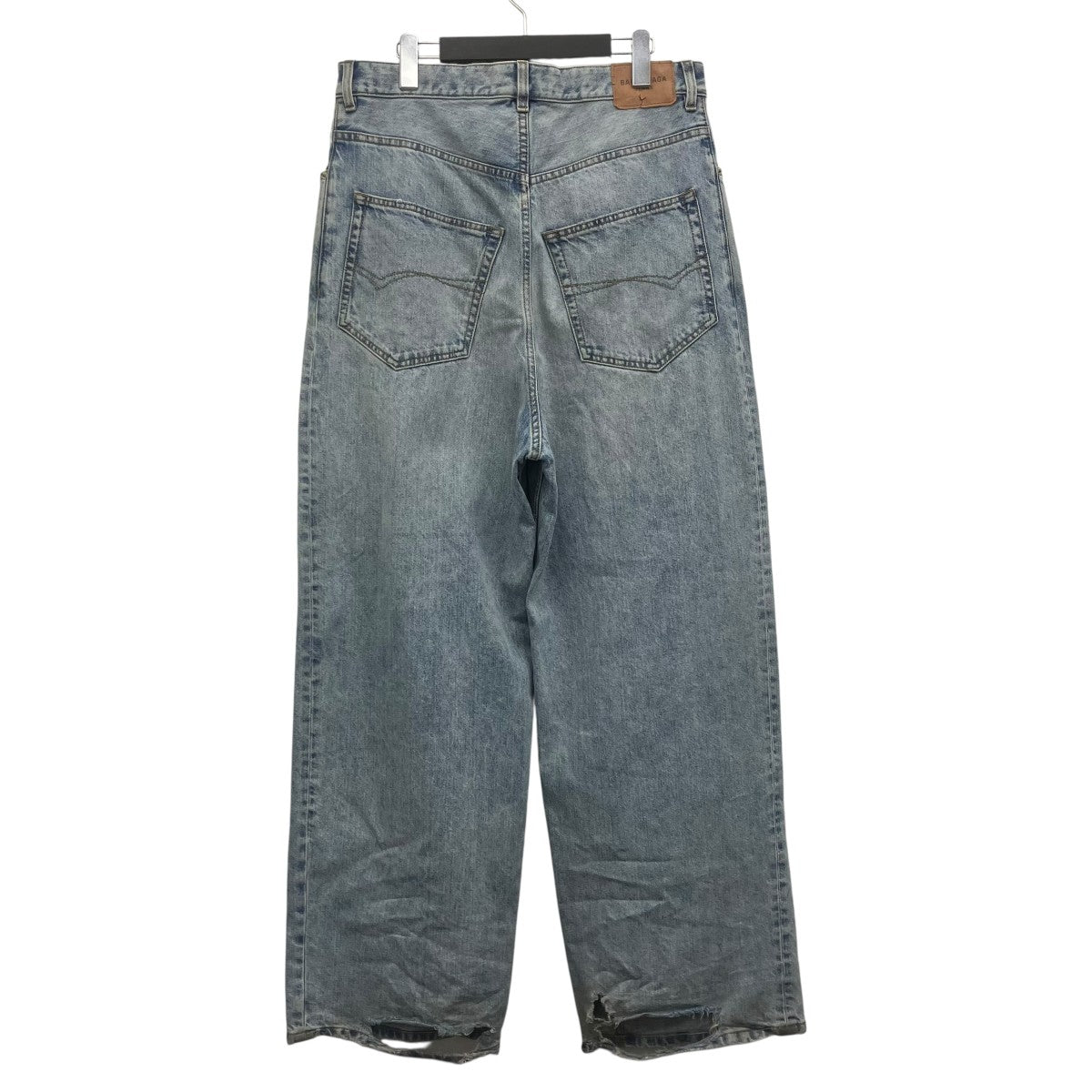 BALENCIAGA 23AW ダメージ加工バギーデニム 古着・中古-2枚目のアイテム画像