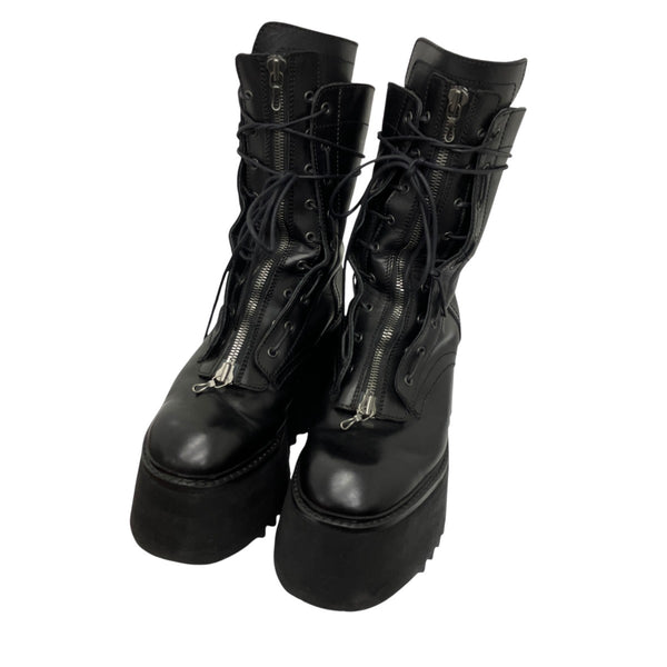 JULIUS(ユリウス) COW SKIN BOOTS レースアップブーツ 917FWM3