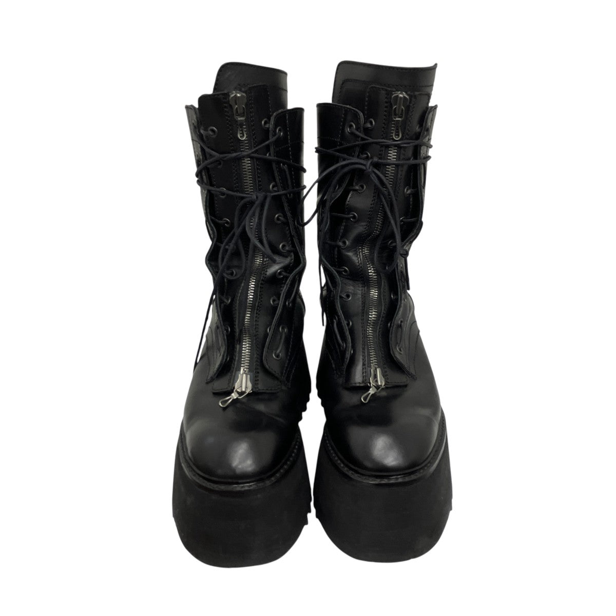 COW SKIN BOOTS レースアップブーツ
