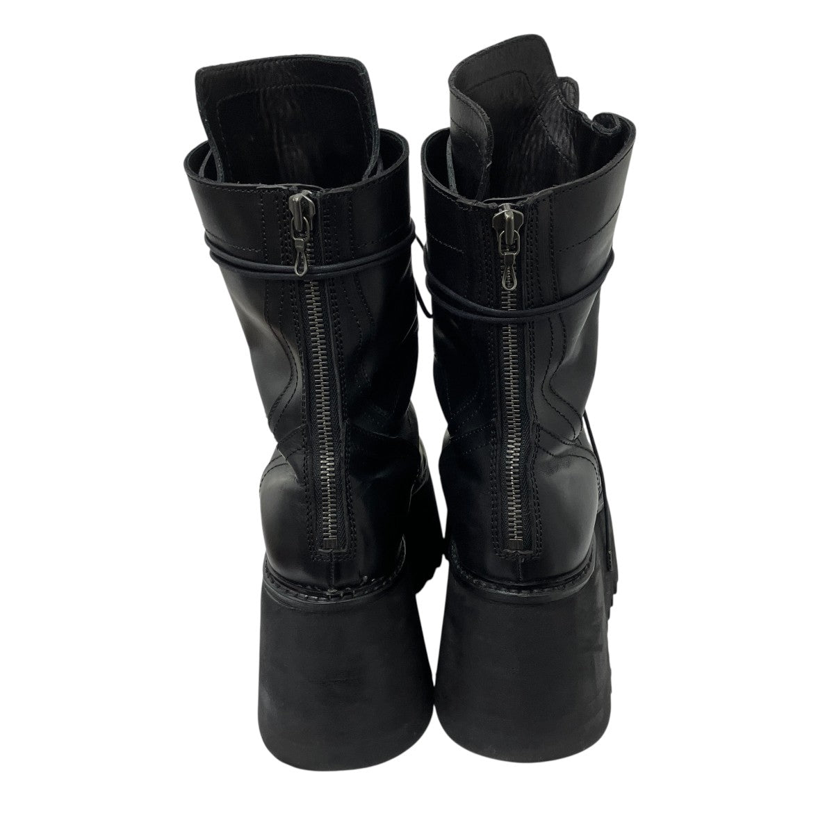 COW SKIN BOOTS レースアップブーツ