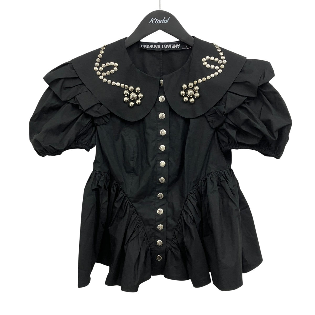 25SSBlack Lasso Blouseビジューワンピース