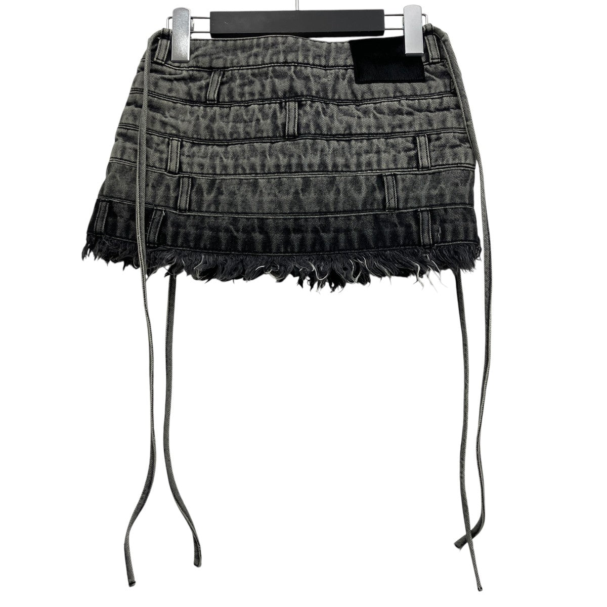 S layered panel skirt mini デニムミニスカート