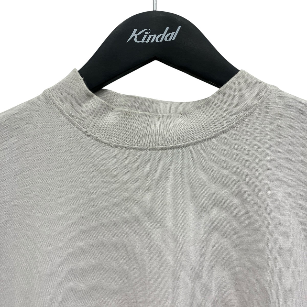 ミラーロゴダメージ加工オーバーサイズクルーネック半袖Tシャツ