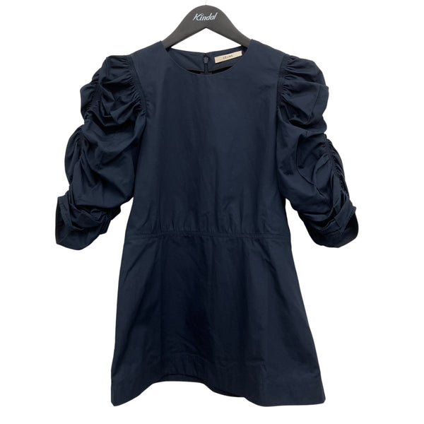 CELINE(セリーヌ) ショート丈ワンピース ネイビー サイズ 42｜【公式