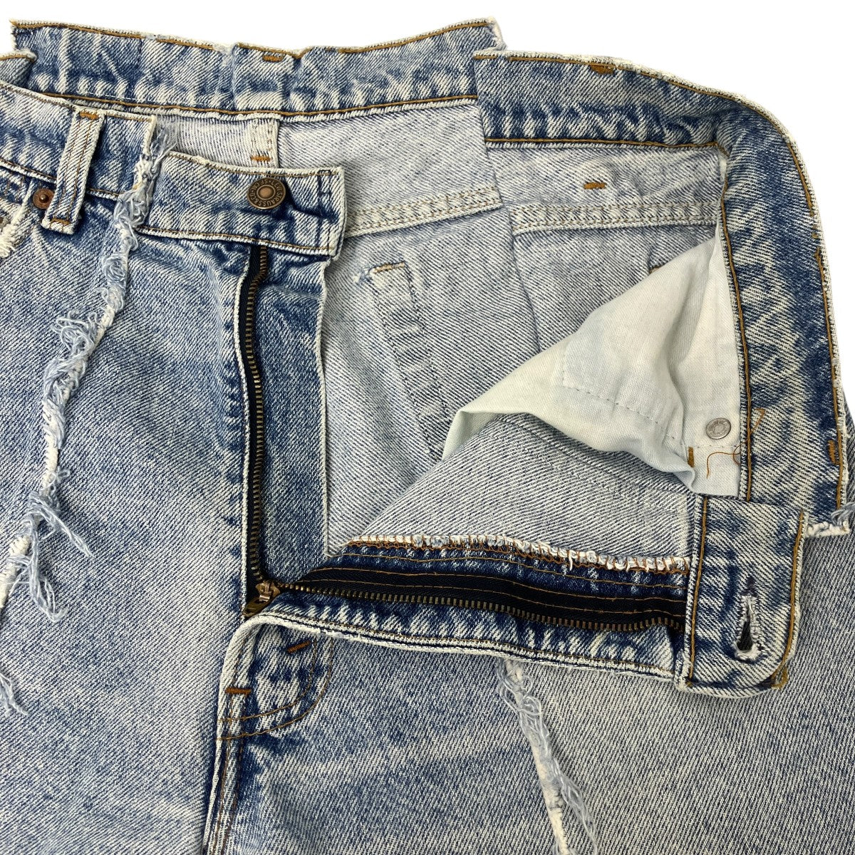 YS-UNIFORM RECONSTRUCTED DENIM TROUSERS 再構築デニム