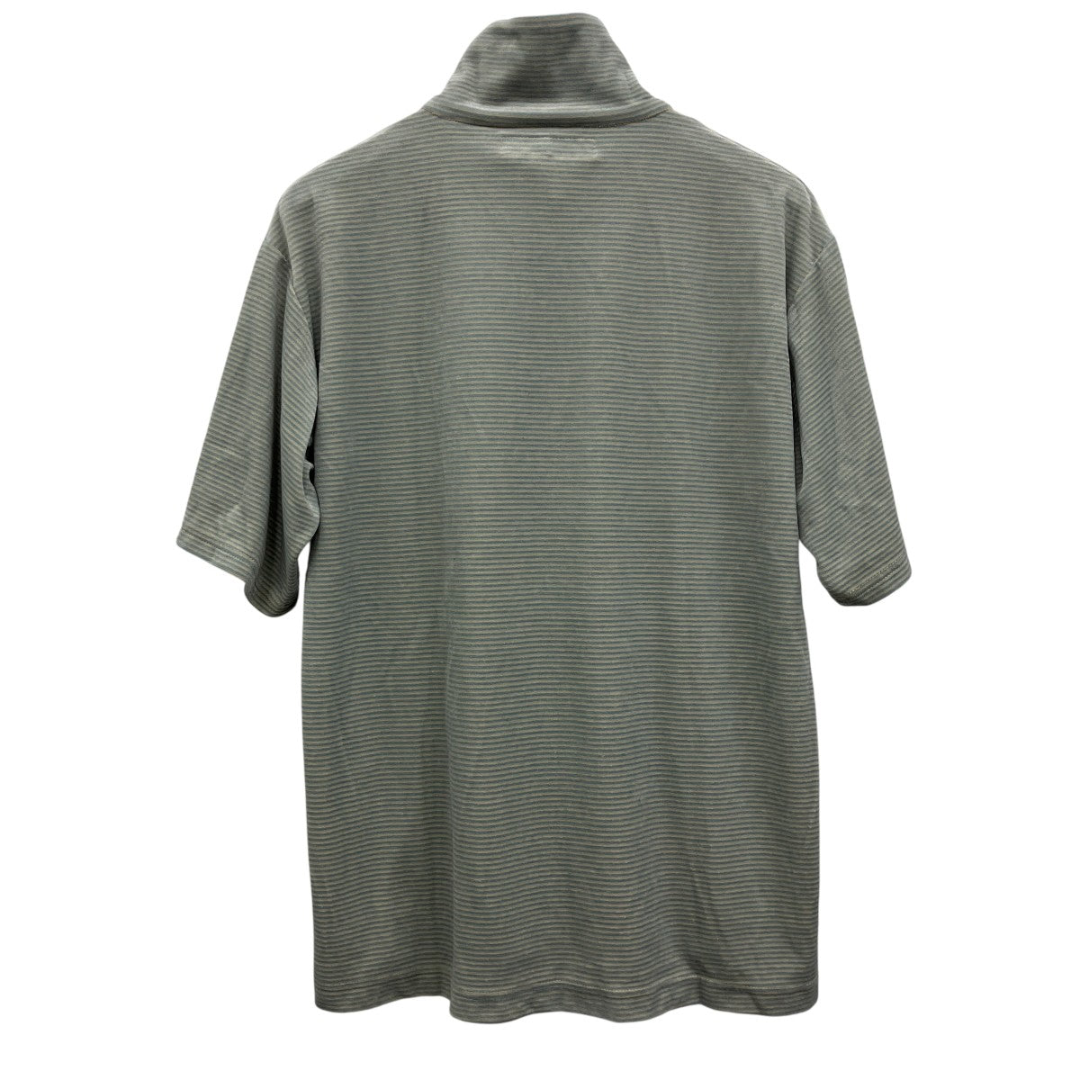 ハーフジップボーダーTシャツ