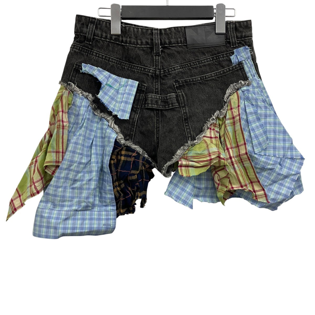 UPCYCLED DENIM SHORTSパッチワークデニムショーツ