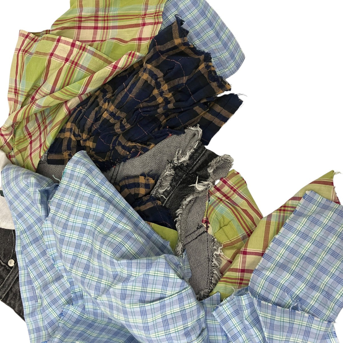 UPCYCLED DENIM SHORTSパッチワークデニムショーツ