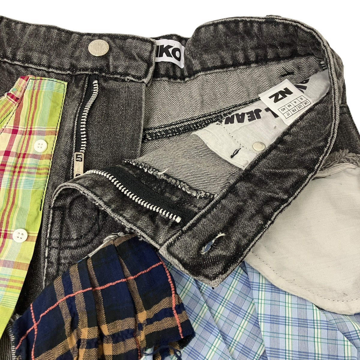 UPCYCLED DENIM SHORTSパッチワークデニムショーツ