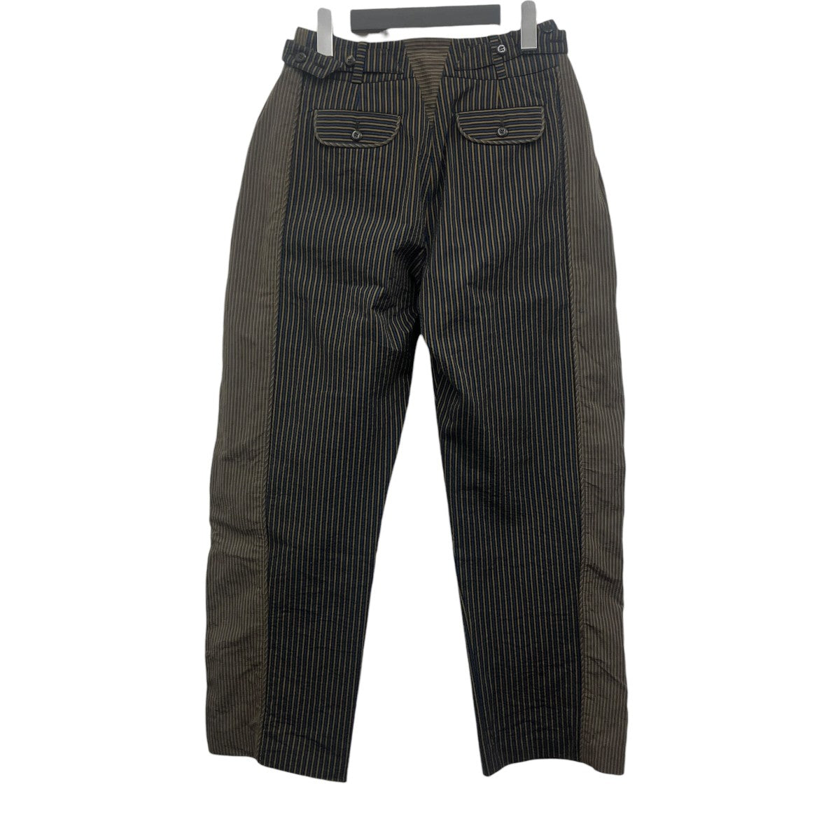 CAUDA PLEATED TROUSERストライプパンツ